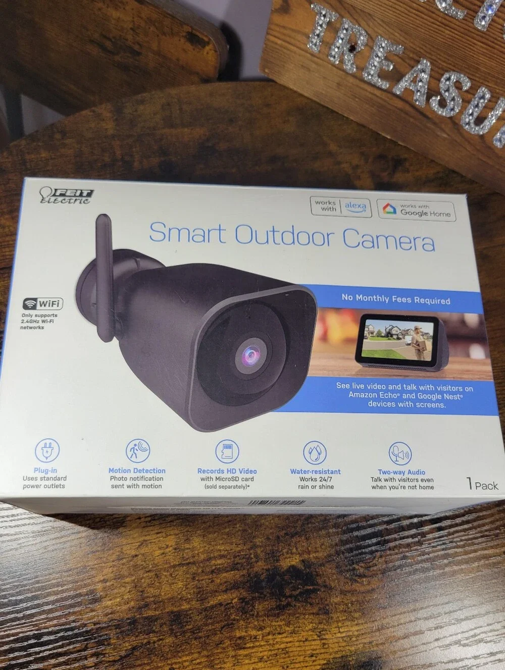Feit Electric Smart Outdoor Camera - Black